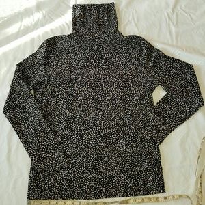 Liz Claiborne 100% cotton knit turtleneck top.
